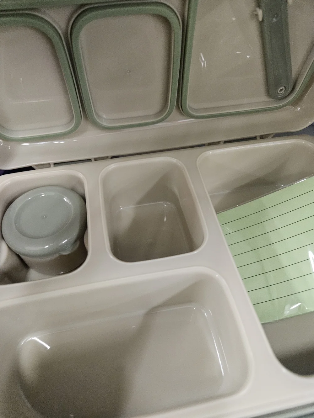 Bento Plaid Lunch Box - Brown & Cream